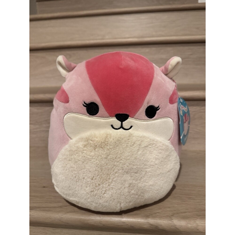 NWT Squishmallows Dianalee Pink Squirrel Medium Plush Doll 11in
